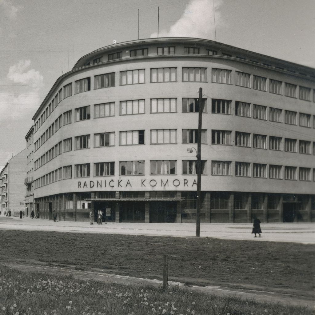 Radnička komora, Trg kralja Petra Krešimira IV, oko 1940. godine